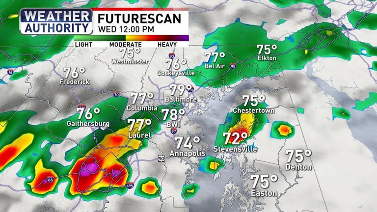 Weather alert | Severe storms move into Maryland