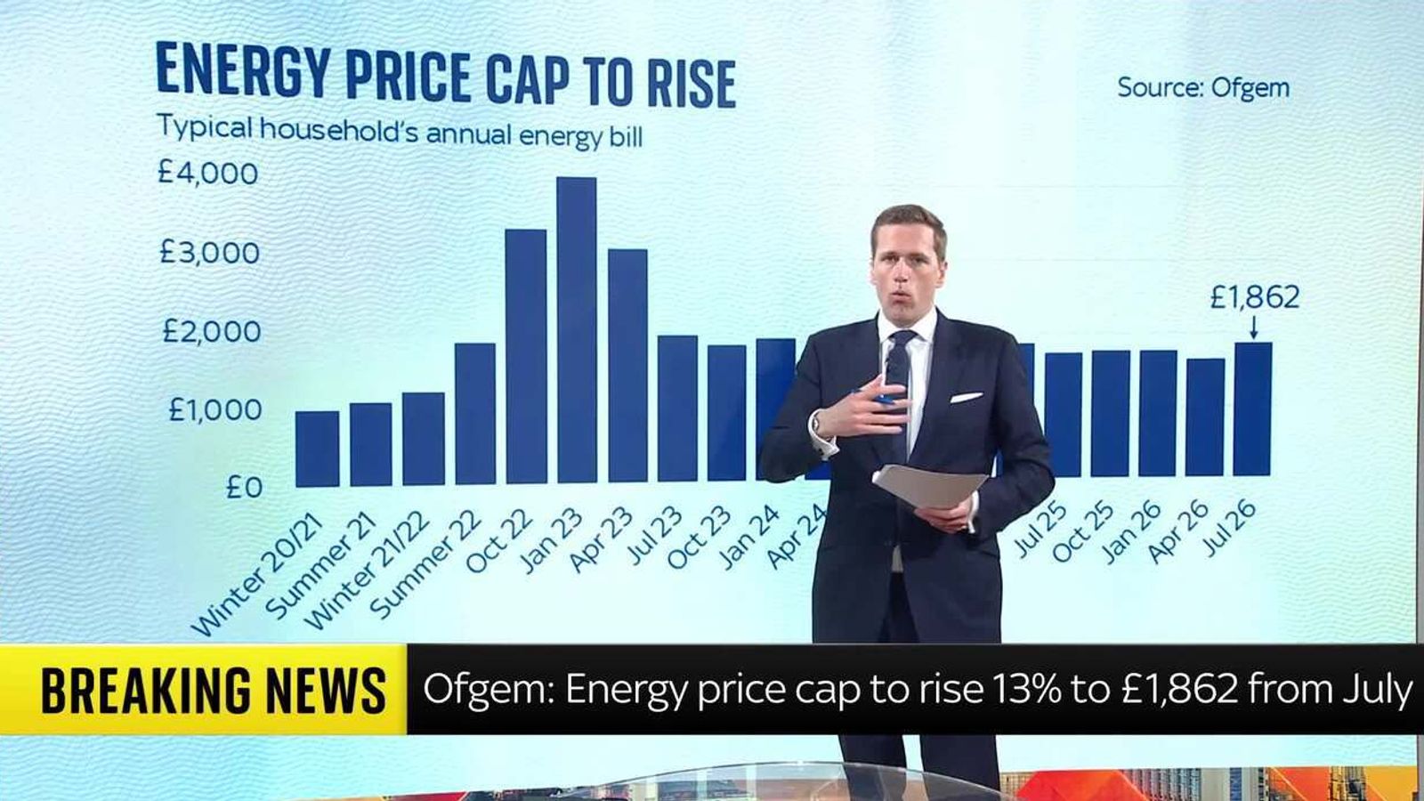 Energy bills set to rise from July