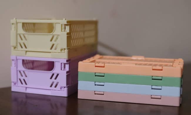 Colorful storage box containers