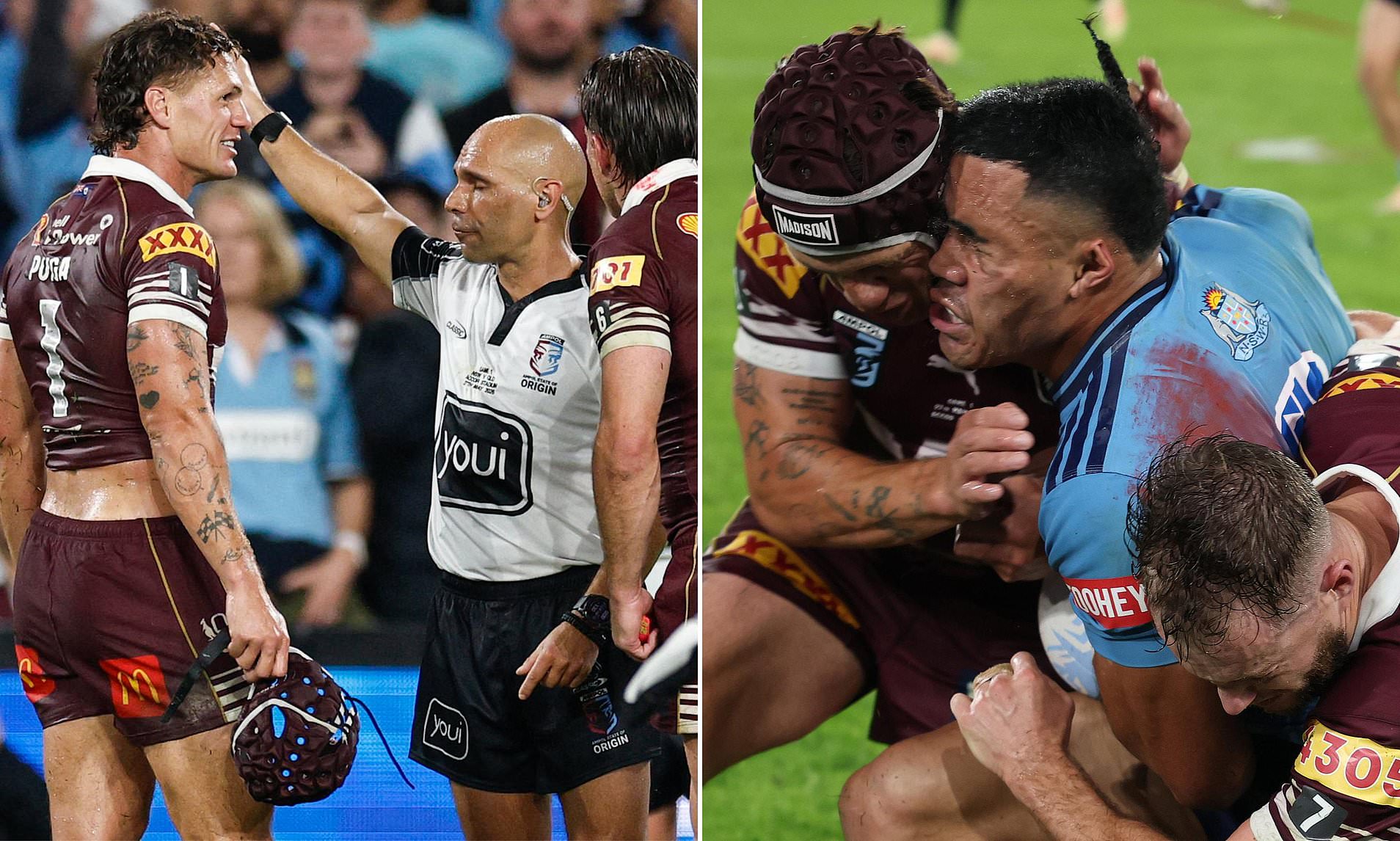 Commentators slam the controversial to send off Kalyn Ponga in Origin ...