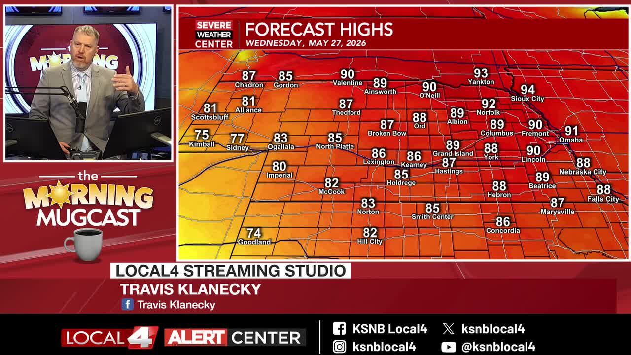 As rain chances trend up to end the week, temperatures trend down