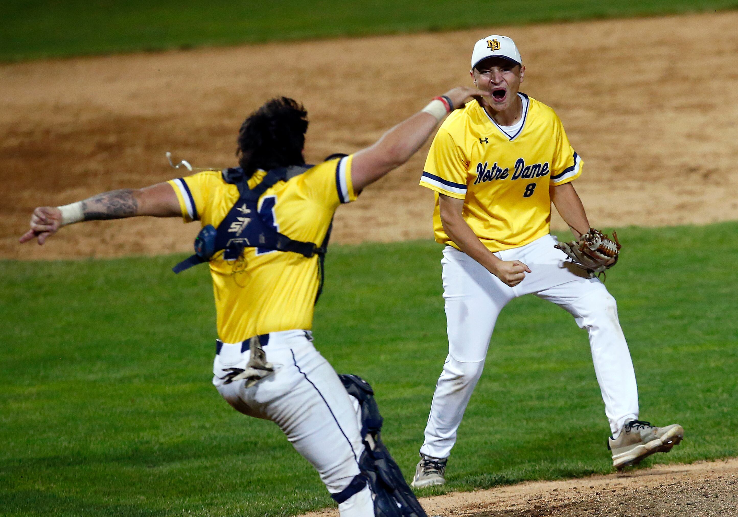 Notre Dame baseball makes 1st-inning, two-out flurry stand up to win ...