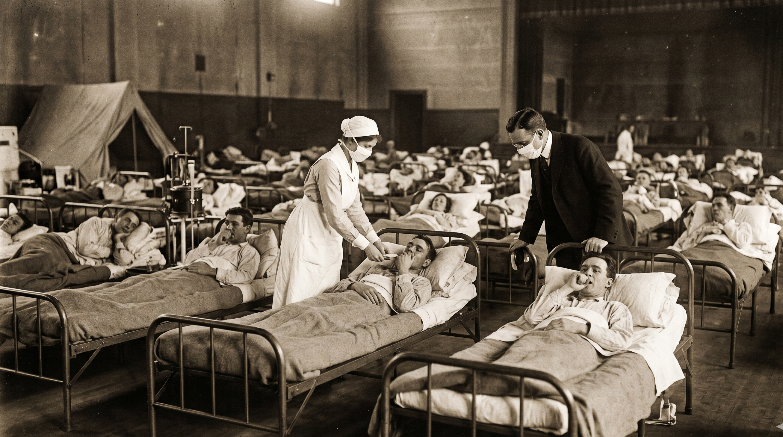 This video shows the flu that killed 50 to 100 million people in 18 months