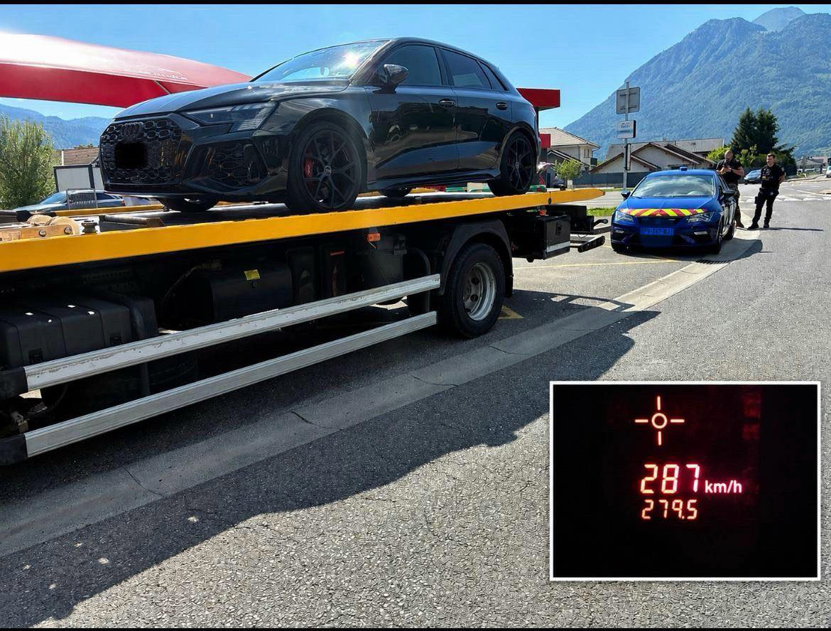 Un conducteur flashé à… 287 km/h en France voisine