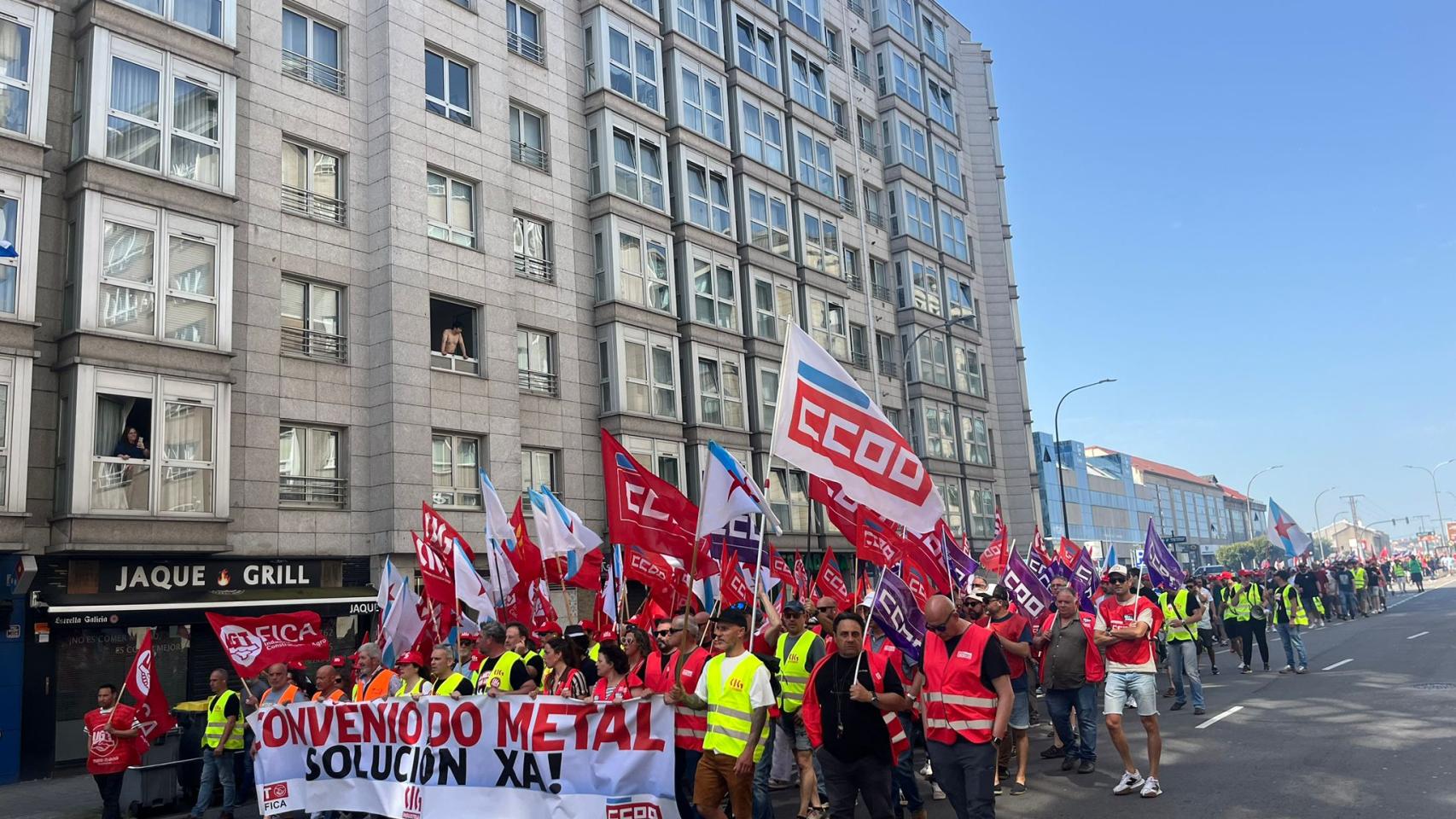 El metal recorre A Coruña en su tercera jornada de huelga hasta la ...