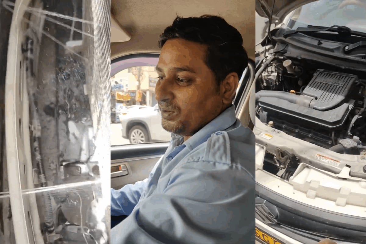 Desi jugaad for heatwave: Taxi driver’s viral AC hack gives 'Shimla ...