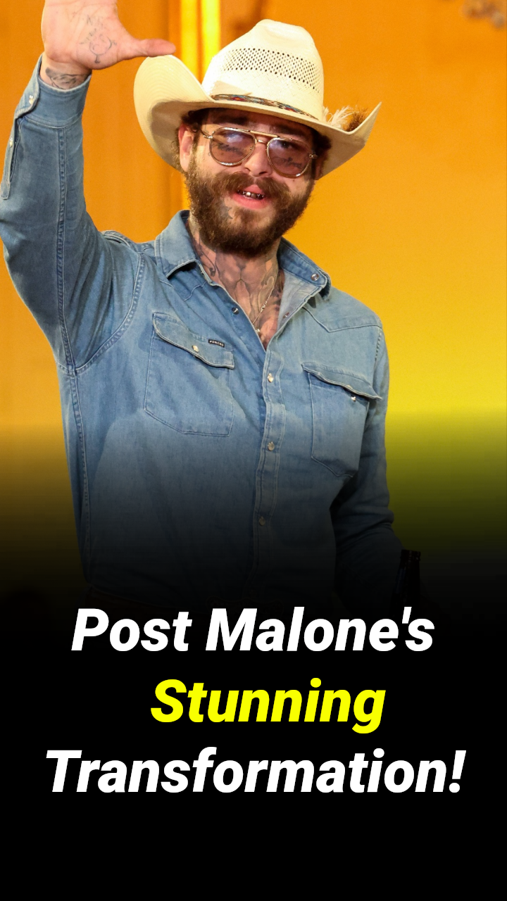 Post Malone shows off his 60-lb weight loss in a denim outfit during ...