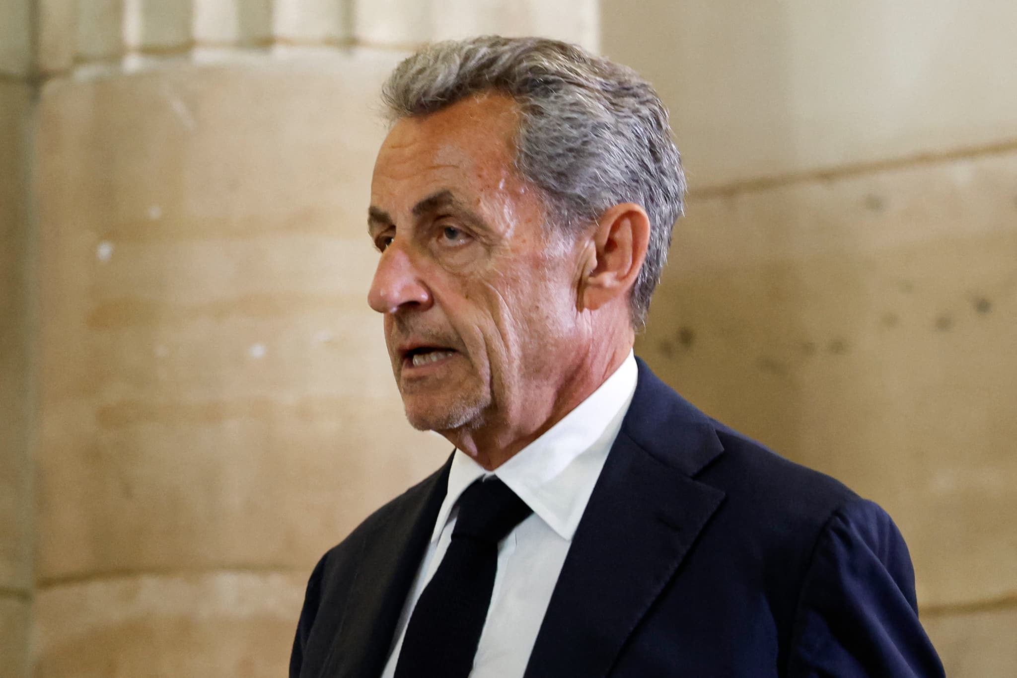 Nicolas Sarkozy à Paris ce mercredi 27 mai 2026.