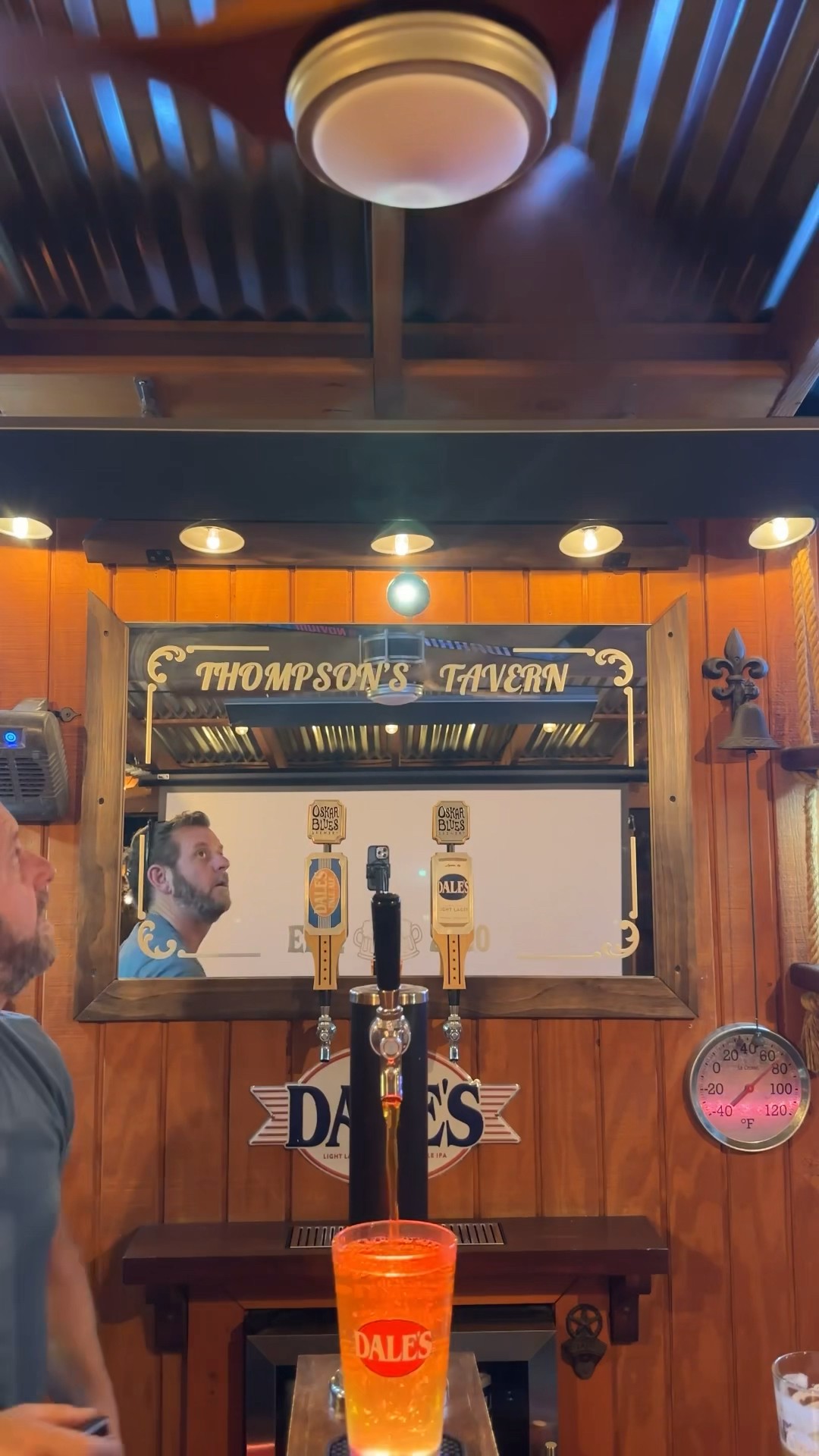I added a movie screen to our backyard bar