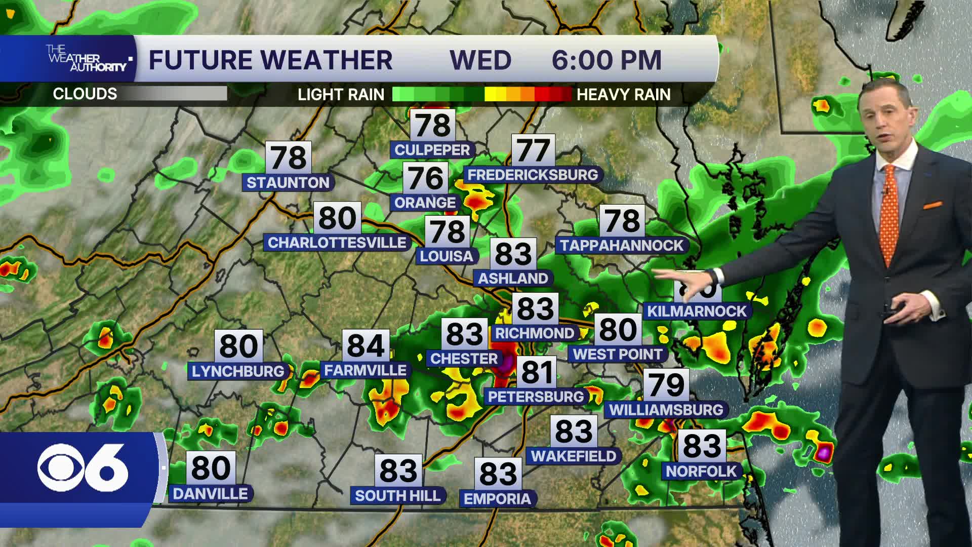Hour-by-hour: Tracking potential for severe storms Wednesday in Virginia