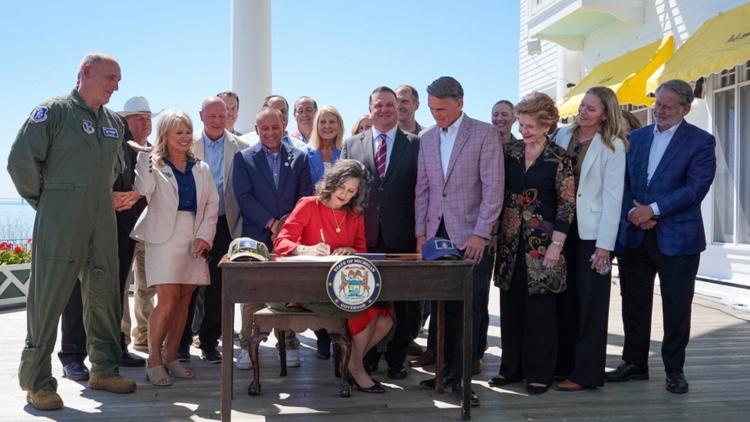 Gov. Whitmer signs bill funding infrastructure improvements at ...