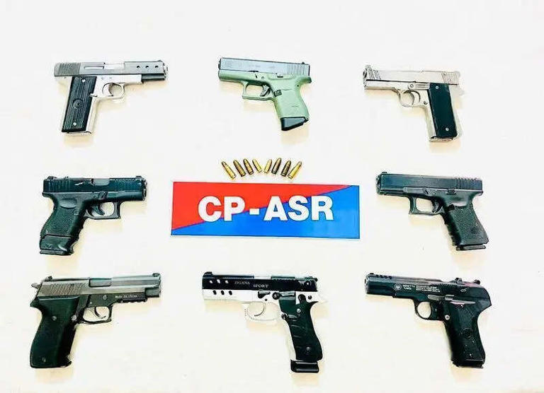 Arms smuggling module busted, 5 held; 8 pistols seized