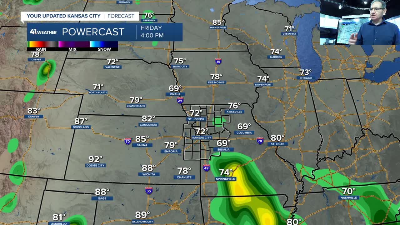 KSHB 41 weather blog | Increasing chance of rain/T-storms for most ...