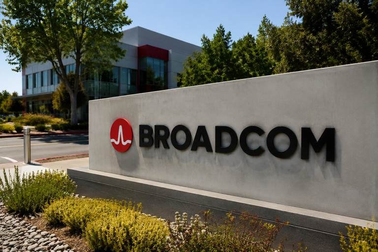 Broadcom stock flashes bullish flag and C&H pattern ahead of results