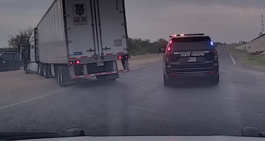 Watch: 20 migrants found inside truck as driver flees