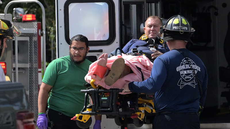 Specially trained responders save injured man on water tower