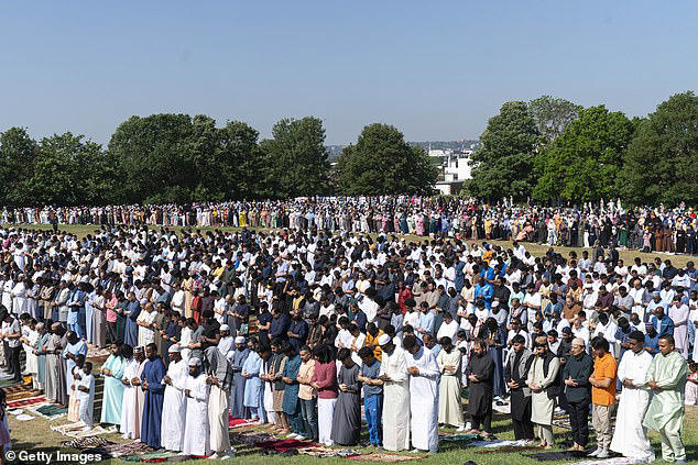 A crowd gathered in south east London yesterday amid the hottest May day on record to celebrate the festival 