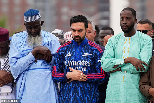 In America, New York's Mayor Zohran Mamdani joined fellow Muslims in praying in the Bronx Borough