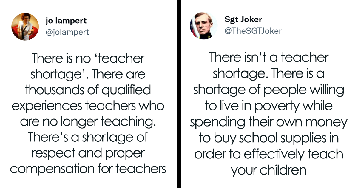 25 posts highlighting why many educators are quitting teaching