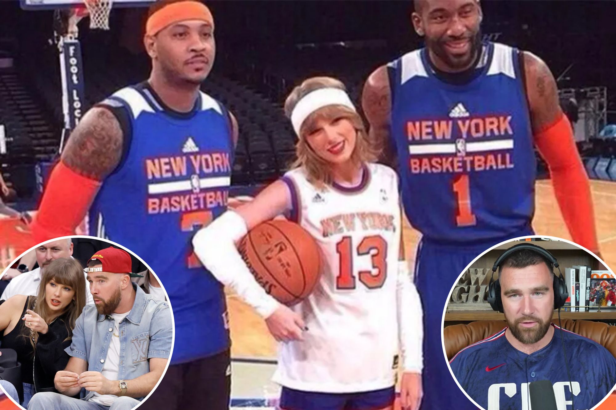 Travis Kelce explains viral Taylor Swift Knicks photo — and why couple ...