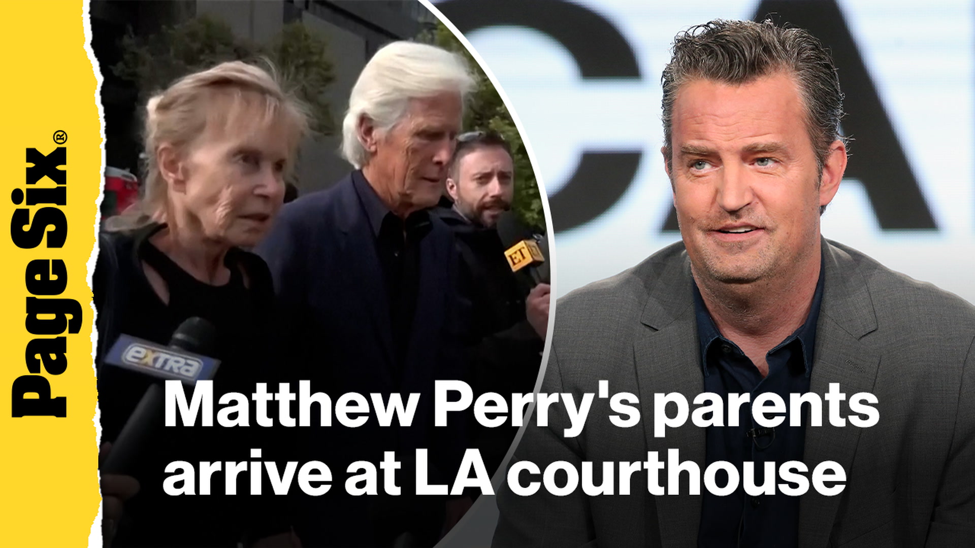 Matthew Perry's mother and step father arrive for sentencing of actor's ...