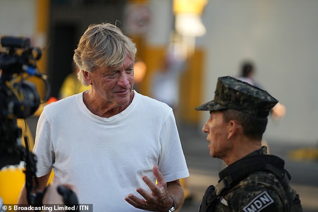 A guard shrugged and told the presenter: 'I imagine the culture where you come from is different'