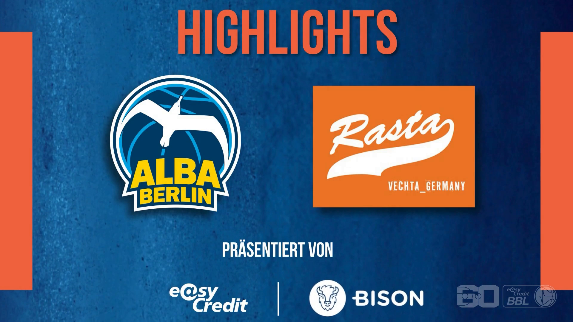 Spiel Highlights zu OPTIONAL - ALBA BERLIN - TBA | Playoffs ...