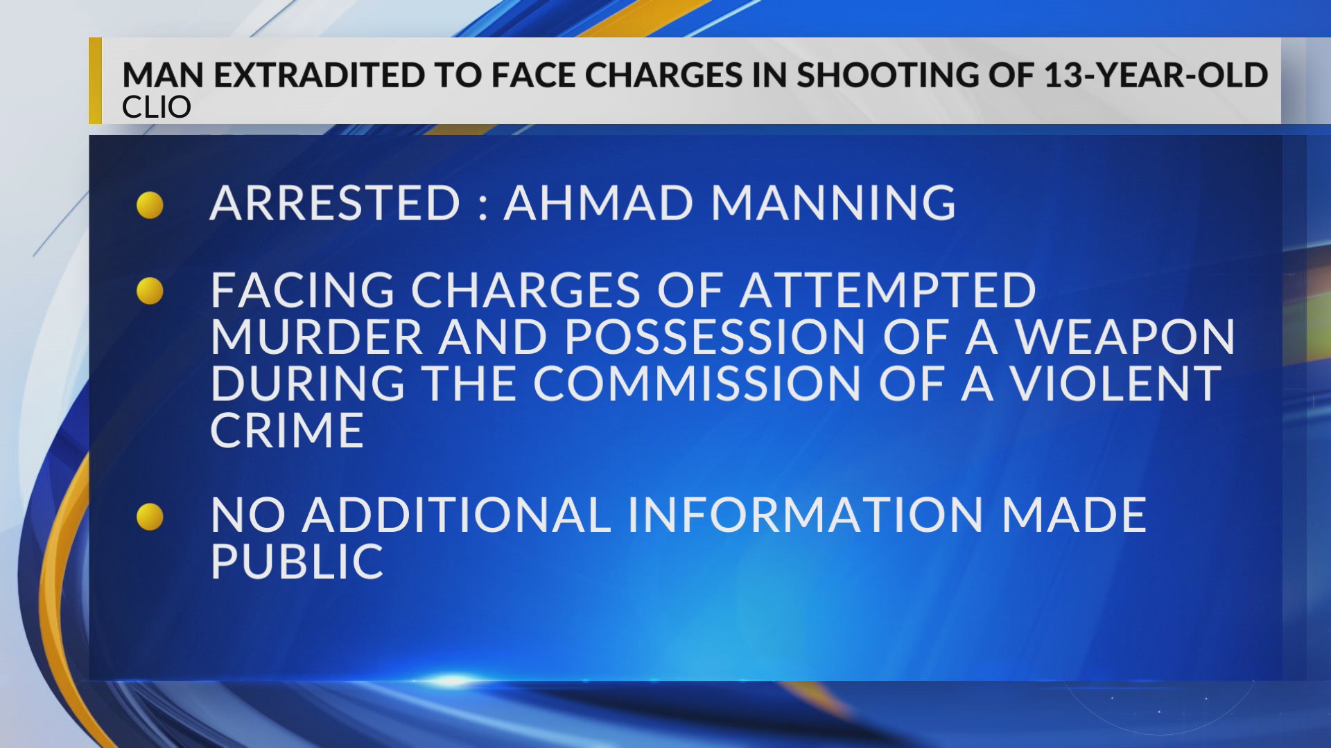 Man extradited to Marlboro County to face charges in shooting of 13 ...