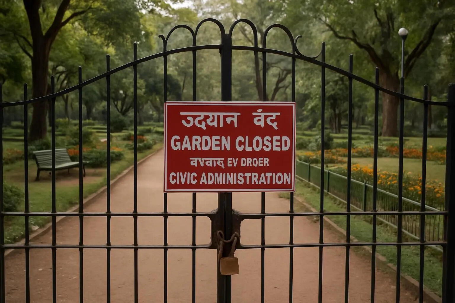 Sarasbaug closed for two days due to security reasons