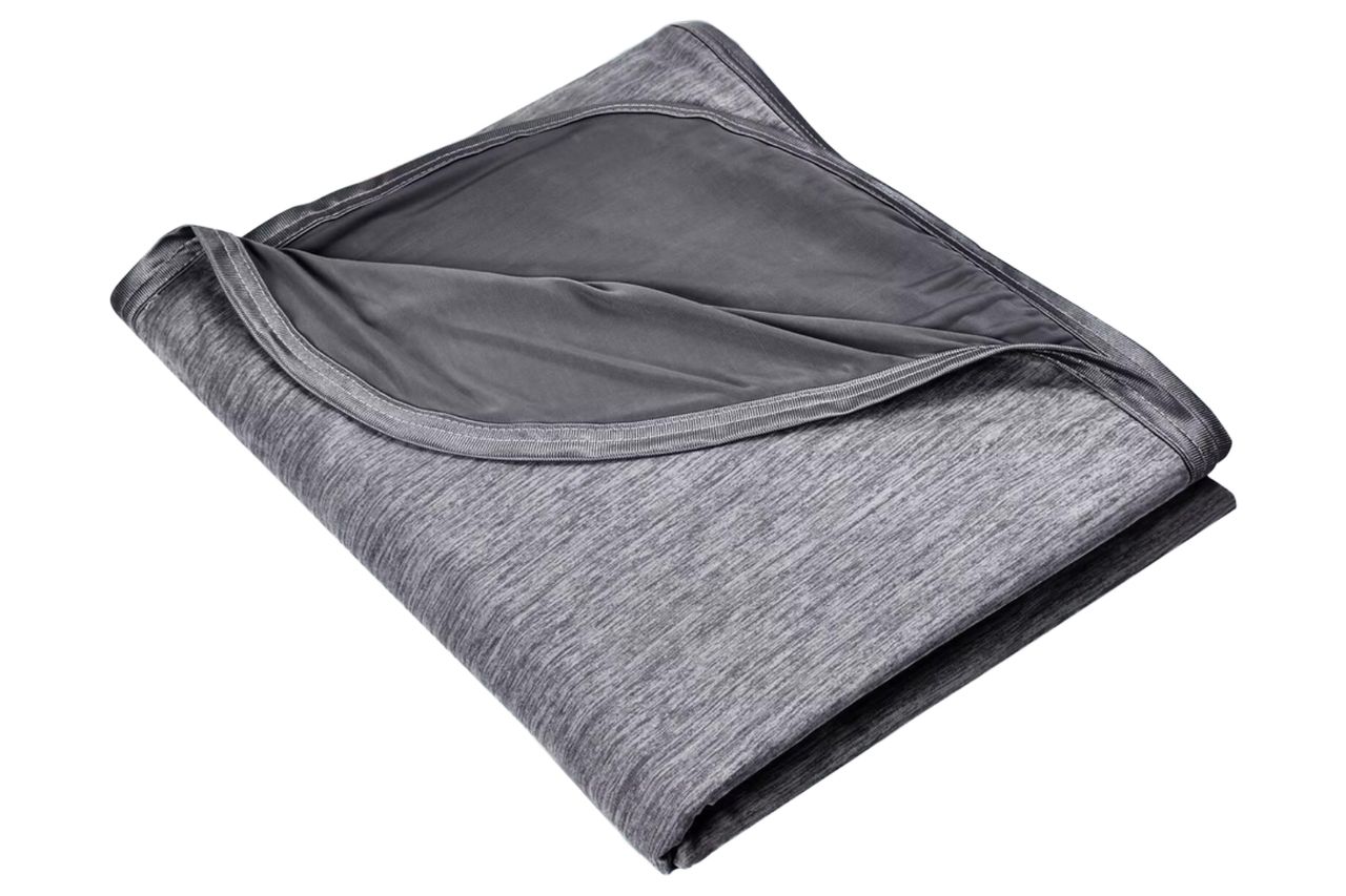 HOMFINE Cooling Blankets for Hot Sleepers - Summer Blanket Thin Lightweight Breathable Soft Double Side Enhanced Cooling for Bed Couch Sofa, Keep Cool for Night Sweats (Black, 90 x 90 inches)