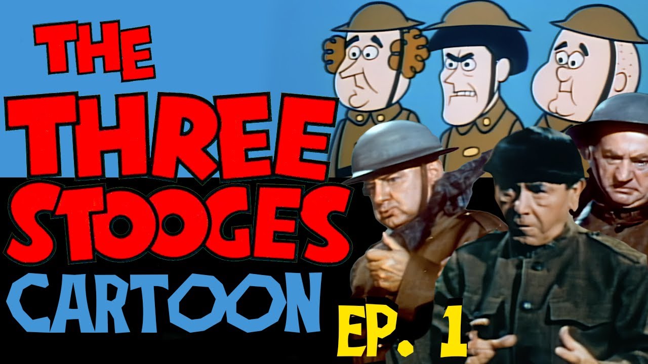 Three Stooges cartoon - and color Three Stooges - episode 1