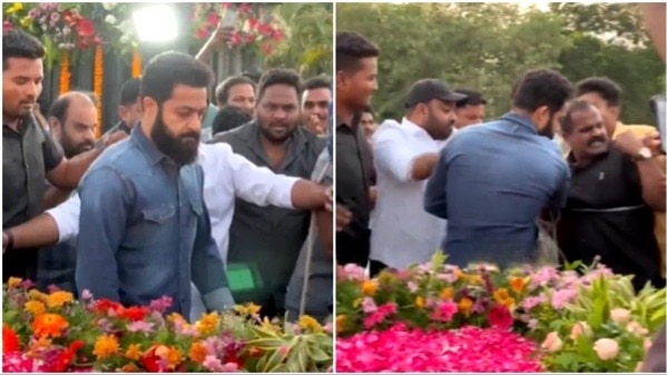 Fan falls at Jr NTR's feet, actor turns awkward moment into viral win ...