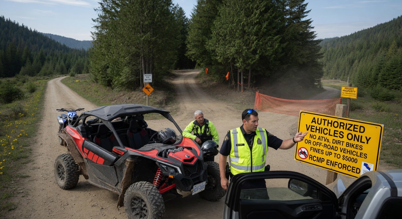 RCMP reminds off-road riders: Know where you can and cannot legally ride