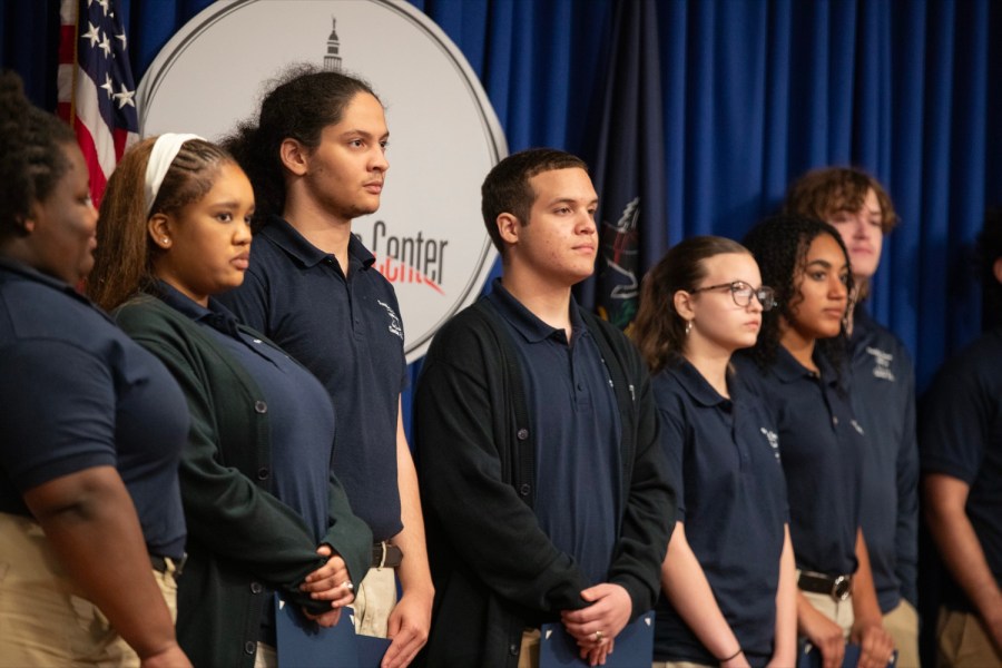 Student poll workers honored at Pennsylvania State Capitol