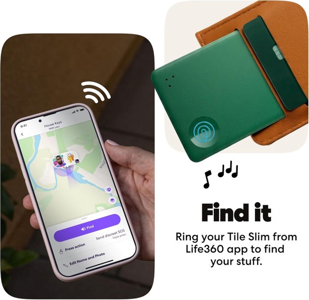 Use the Life360 app to ring your Tile Slim and find your wallet.