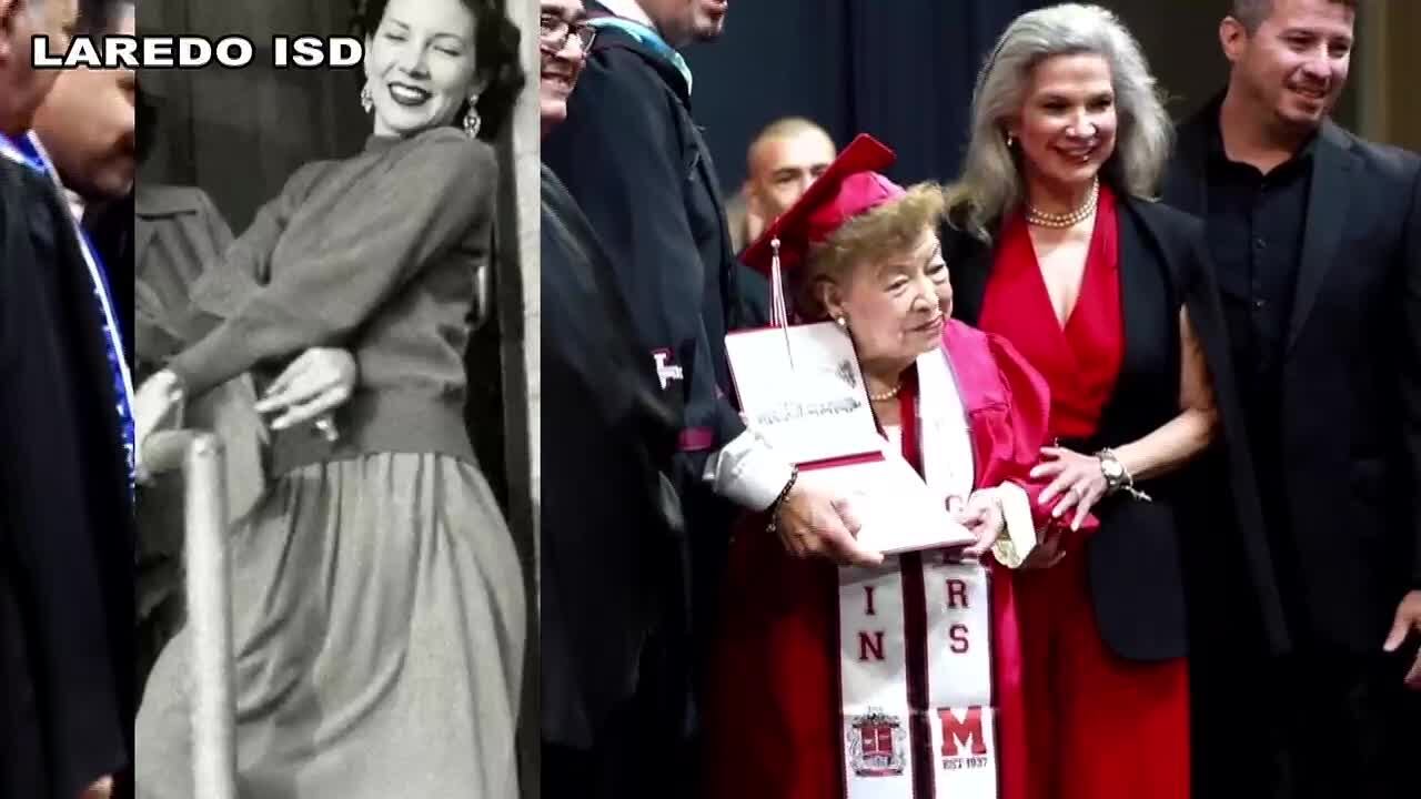 100-year-old Laredo woman walks the stage 80 years after missing ...