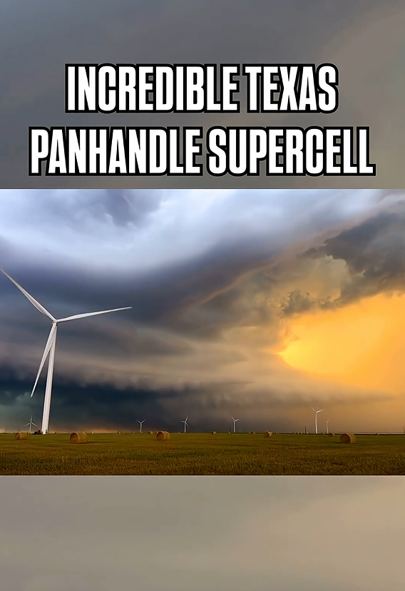 Epic supercell in the Texas Panhandle | Storm-chasing footage