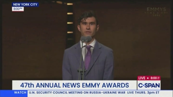 Student who won CBS scholarship slams network in his speech