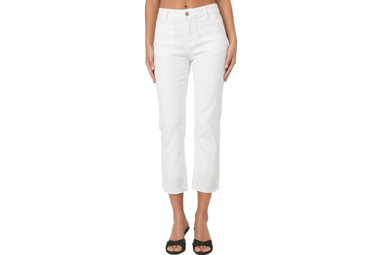 Sidefeel Women's Capri Jeans High Waist Stretchy Skinny Jeans
