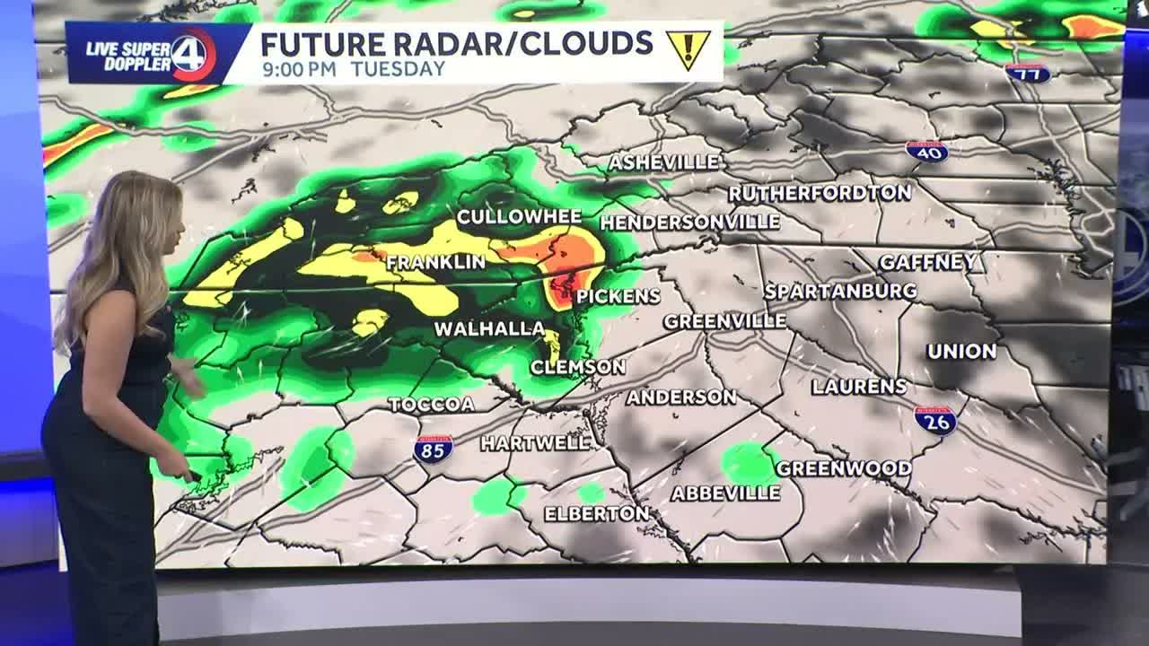 South Carolina flood risk & severe weather forecast
