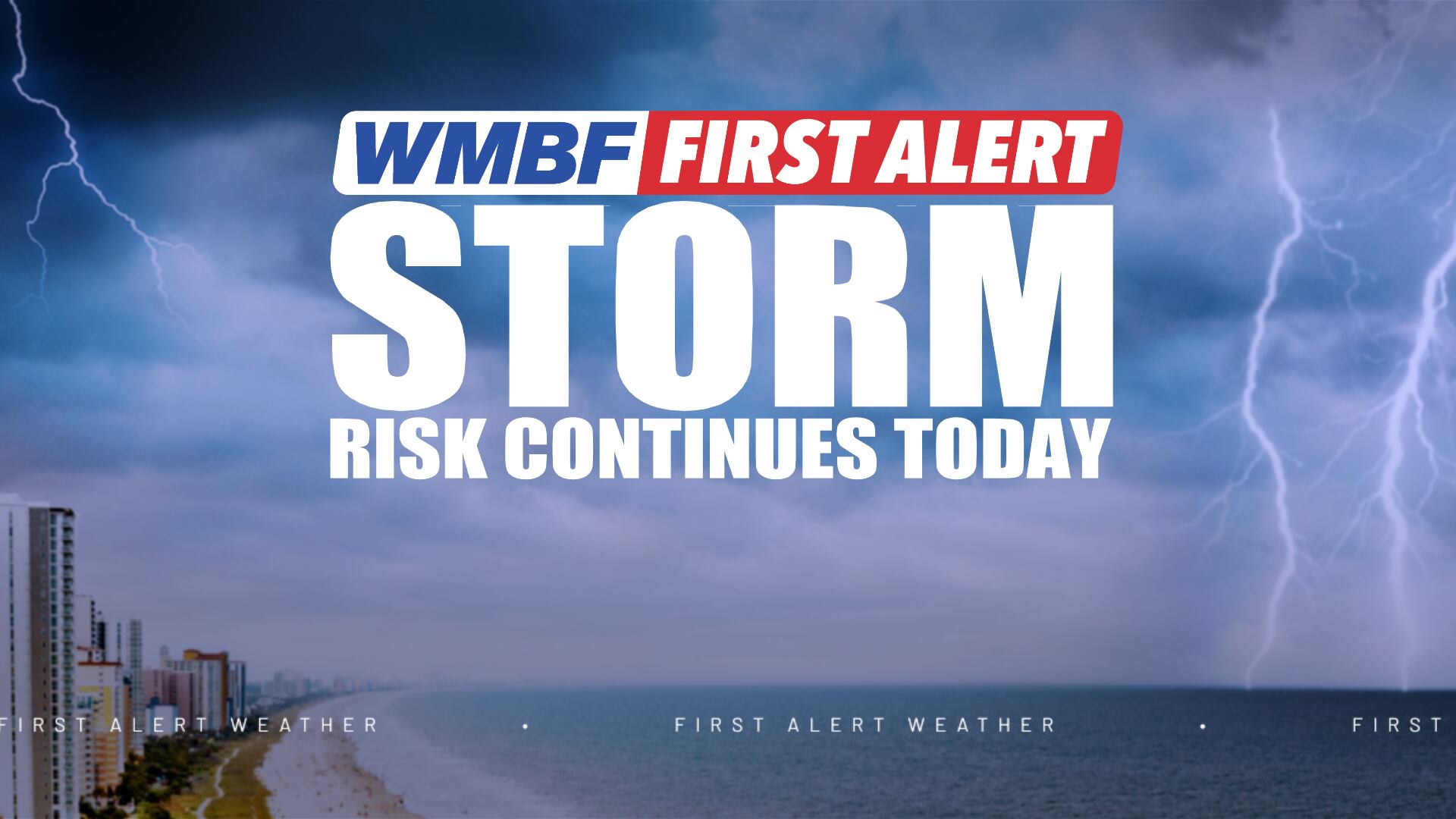 First alert - Pop-up storm chances continue today
