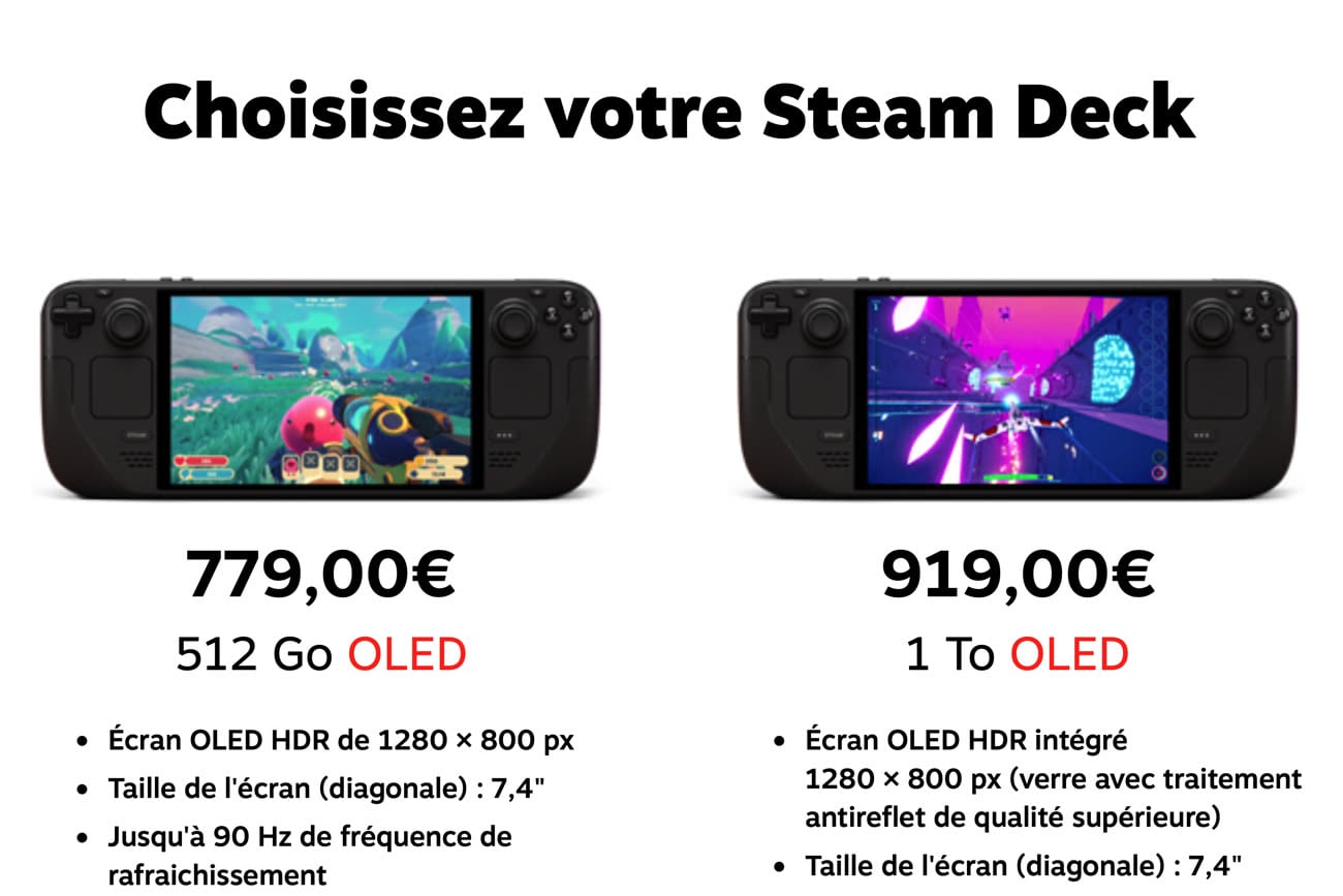 RAMpocalypse : le Steam Deck OLED de retour à un tarif salé
