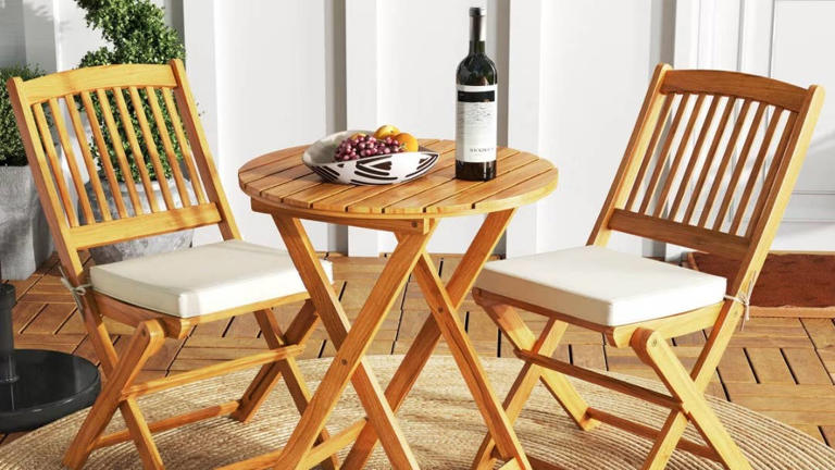 Save nearly 60% on Target's charming $120 acacia wood bistro set for ...
