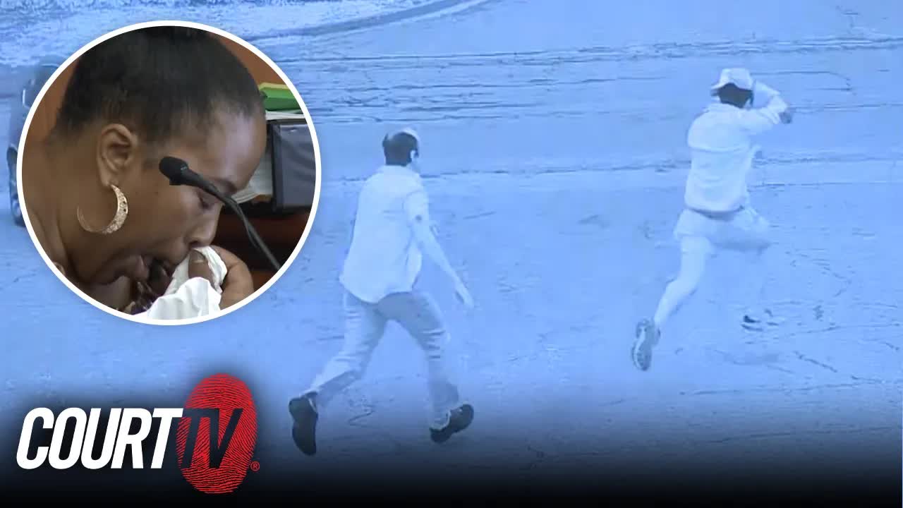 Shooting witness cries while recalling teen's sprint for his life