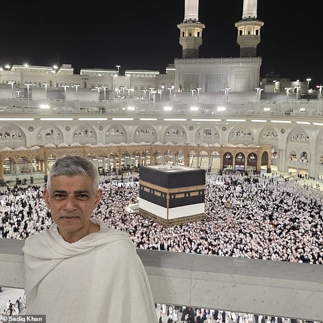 Sadiq Khan has said he feels 'truly honoured and blessed' to perform the annual Islamic pilgrimage of Hajj in Mecca