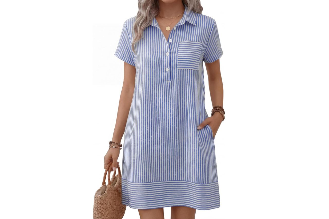 ANRABESS Womens Summer Shirt Dresses