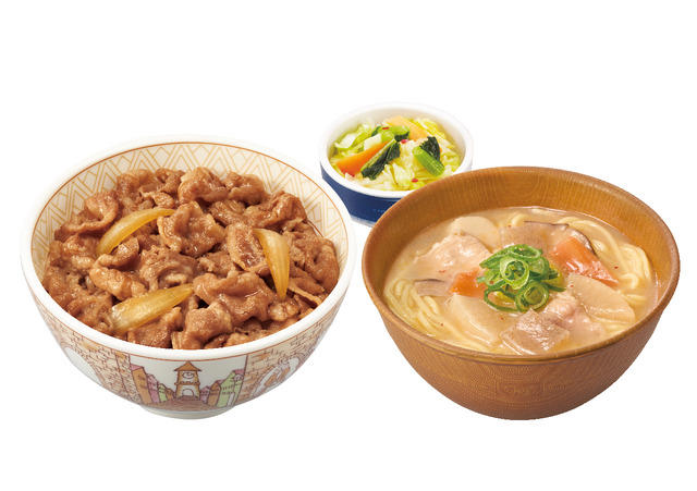 すき家、「とん汁みそらーめん」6月4日より発売! 牛丼並盛とのセットも登場