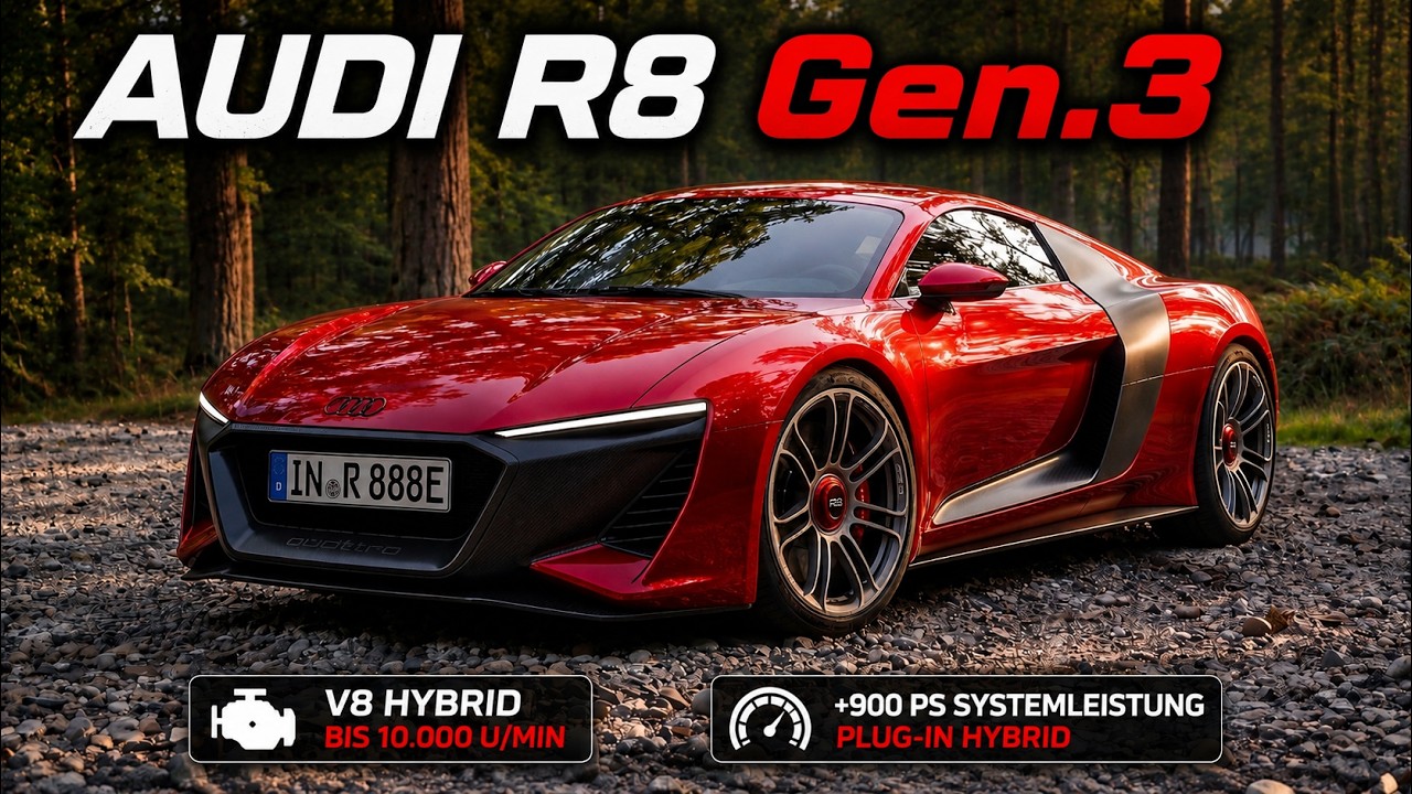 Audi R8 auf Lamborghini Temerario Basis? Hybrid-Supersportler mit V8!