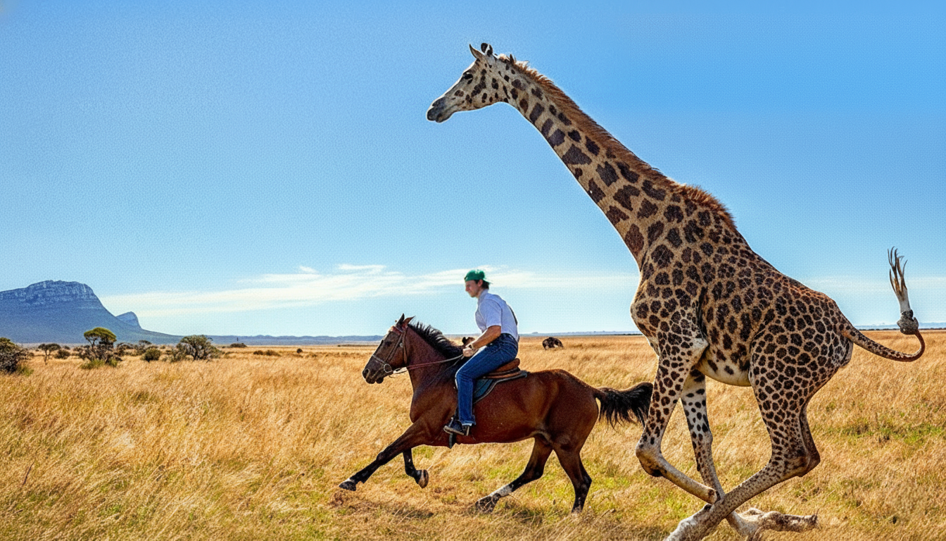 Man tries Africa’s most dangerous horse ride