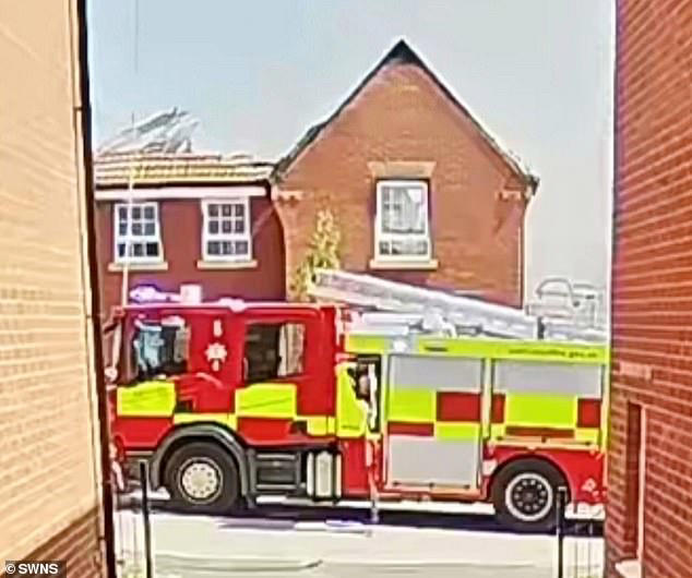 Moment solar panels explode at £600,000 newbuild home that goes up in ...